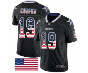 Dallas Cowboys #19 Amari Cooper Limited Black Rush USA Flag NFL Jersey