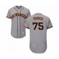 San Francisco Giants #75 Enderson Franco Grey Road Flex Base Authentic Collection Baseball Player Jersey