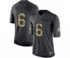 San Francisco 49ers #6 Mitch Wishnowsky Limited Black 2016 Salute to Service Football Jersey