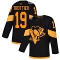 Pittsburgh Penguins #19 Bryan Trottier Black Authentic 2019 Stadium Series Stitched NHL Jersey