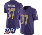 Baltimore Ravens #37 Iman Marshall Limited Purple Rush Vapor Untouchable 100th Season Football Jersey