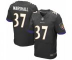Baltimore Ravens #37 Iman Marshall Elite Black Alternate Football Jersey