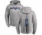 New England Patriots #8 Jamie Collins Ash Backer Pullover Hoodie