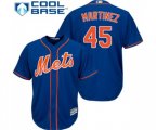New York Mets #45 Pedro Martinez Replica Royal Blue Alternate Home Cool Base Baseball Jersey