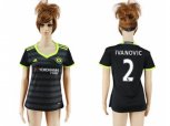 Women Chelsea #2 Ivanovic Away Soccer Club Jersey