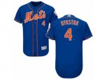 New York Mets #4 Lenny Dykstra Royal Blue Flexbase Authentic Collection MLB Jersey