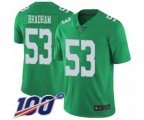 Philadelphia Eagles #53 Nigel Bradham Limited Green Rush Vapor Untouchable 100th Season Football Jersey