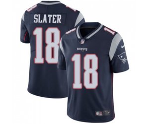 New England Patriots #18 Matthew Slater Navy Blue Team Color Vapor Untouchable Limited Player Football Jersey