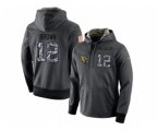 Arizona Cardinals #12 John Brown Stitched Black Anthracite Salute to Service Player Performance Hoodie