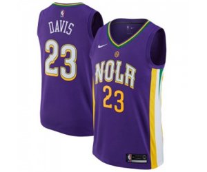 New Orleans Pelicans #23 Anthony Davis Swingman Purple NBA Jersey - City Edition
