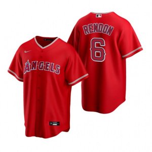 Nike Los Angeles Angels #6 Anthony Rendon Red Alternate Stitched Baseball Jersey