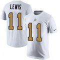 New Orleans Saints #11 Tommylee Lewis White Rush Pride Name & Number T-Shirt
