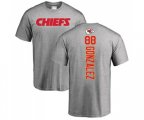 Kansas City Chiefs #88 Tony Gonzalez Ash Backer T-Shirt
