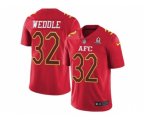Baltimore Ravens #32 Eric Weddle Red Stitched NFL Limited AFC 2017 Pro Bowl Jersey