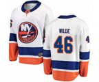 New York Islanders #46 Bode Wilde Fanatics Branded White Away Breakaway NHL Jersey