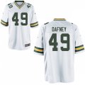 Green Bay Packers #49 Dominique Dafney Nike White Vapor Limited Player Jersey