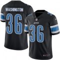 Detroit Lions #36 Dwayne Washington Limited Black Rush Vapor Untouchable NFL Jersey