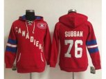 Women Montreal Canadiens #76 P.K Subban Red Old Time Heidi NHL Hoodie