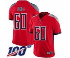 Tennessee Titans #60 Ben Jones Limited Red Inverted Legend 100th Season Football Jersey