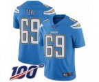 Los Angeles Chargers #69 Sam Tevi Electric Blue Alternate Vapor Untouchable Limited Player 100th Season Football Jersey