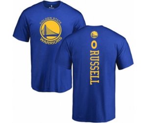 Golden State Warriors #0 D\'Angelo Russell Royal Blue Backer T-Shirt