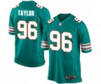 Miami Dolphins #96 Vincent Taylor Game Aqua Green Alternate Football Jersey