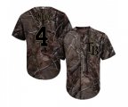 Tampa Bay Rays #4 Blake Snell Authentic Camo Realtree Collection Flex Base Baseball Jersey