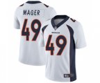Denver Broncos #49 Craig Mager White Vapor Untouchable Limited Player Football Jersey