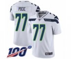 Seattle Seahawks #77 Ethan Pocic White Vapor Untouchable Limited Player 100th Season Football Jersey
