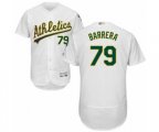 Oakland Athletics Luis Barrera White Home Flex Base Authentic Collection Baseball Player Jersey