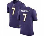 Baltimore Ravens #7 Trace McSorley Purple Team Color Vapor Untouchable Elite Player Football Jersey