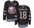 New York Islanders #18 Anthony Beauvillier Authentic Black 1917-2017 100th Anniversary NHL Jersey