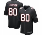 Atlanta Falcons #80 Luke Stocker Game Black Alternate Football Jersey