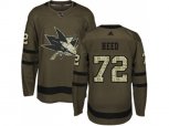 Adidas San Jose Sharks #72 Tim Heed Green Salute to Service Stitched NHL Jersey