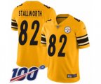 Pittsburgh Steelers #82 John Stallworth Limited Gold Inverted Legend 100th Season Football Jersey