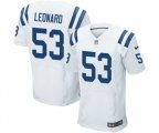 Indianapolis Colts #53 Darius Leonard Elite White Football Jersey