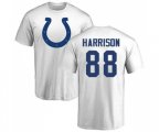 Indianapolis Colts #88 Marvin Harrison White Name & Number Logo T-Shirt