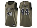 San Antonio Spurs #44 George Gervin Green Salute to Service NBA Swingman Jersey