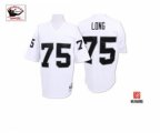 Oakland Raiders #75 Howie Long White Authentic Football Throwback Jersey