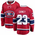 Montreal Canadiens #23 Bob Gainey Authentic Red Home Fanatics Branded Breakaway NHL Jersey