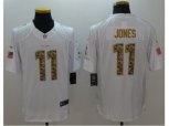 Atlanta Falcons #11 Julio Jones White Stitched NFL Limited Salute to Service Jersey
