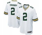 Green Bay Packers #2 Mason Crosby Game White Football Jersey