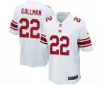 New York Giants #22 Wayne Gallman Game White Football Jersey