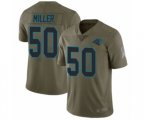 Carolina Panthers #50 Christian Miller Limited Olive 2017 Salute to Service Football Jersey
