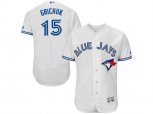 Toronto Blue Jays #15 Randal Grichuk White Flexbase Authentic Collection Stitched MLB Jersey