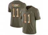 Minnesota Vikings #11 Laquon Treadwell Limited Olive Gold 2017 Salute to Service NFL Jersey