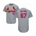 St. Louis Cardinals #67 Justin Williams Grey Road Flex Base Authentic Collection Baseball Player Jersey