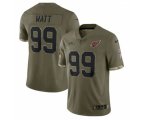 Arizona Cardinals #99 J.J. Watt 2022 Olive Salute To Service Limited Stitched Jersey