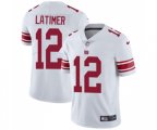 New York Giants #12 Cody Latimer White Vapor Untouchable Limited Player Football Jersey