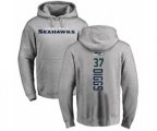 Seattle Seahawks #37 Quandre Diggs Ash Backer Pullover Hoodie